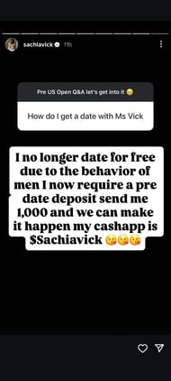 Vickery's Instagram Story | @sachiavick